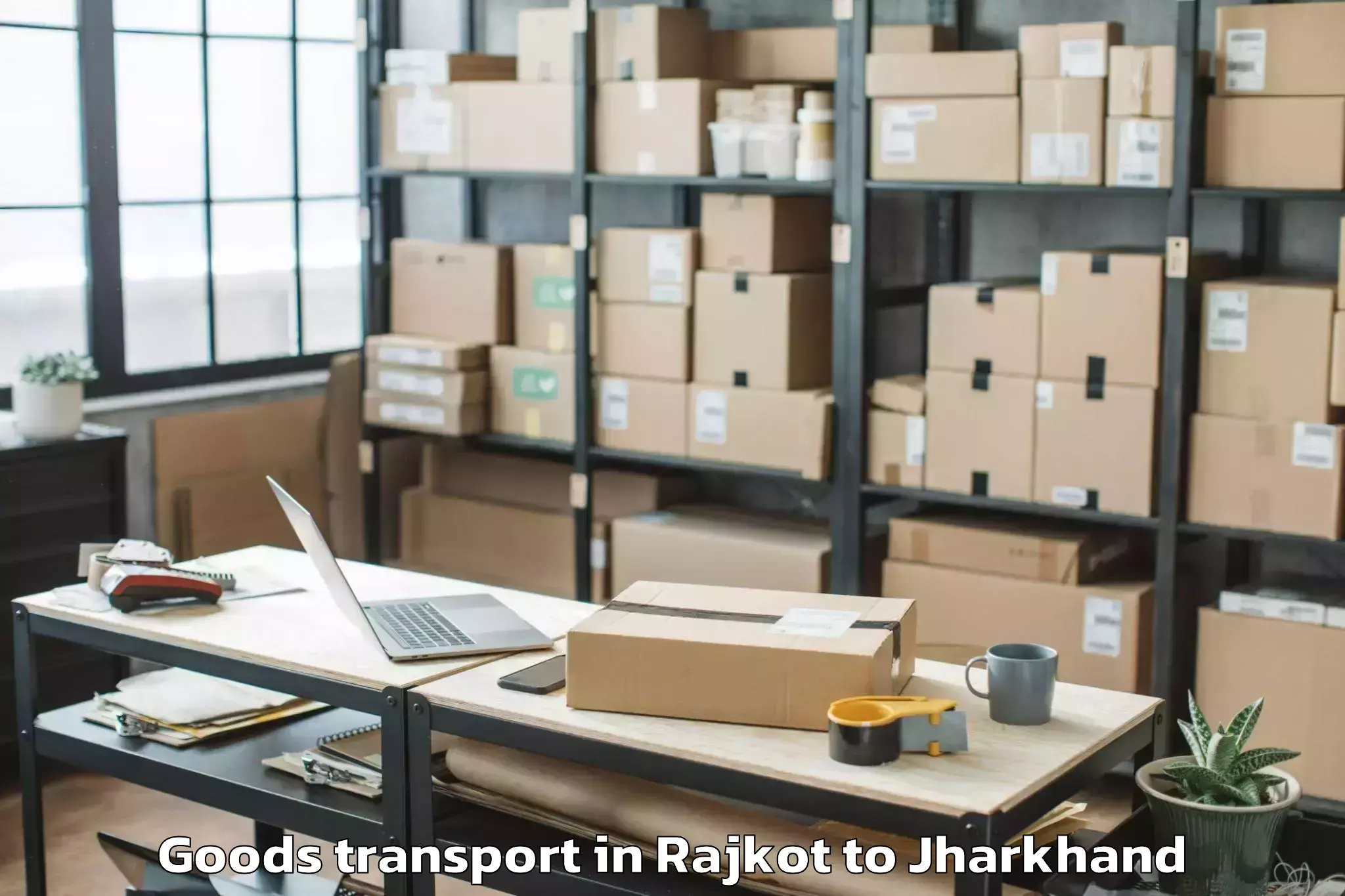 Easy Rajkot to Gumla Goods Transport Booking